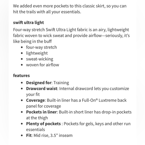 Lululemon Circuit Breaker II Skirt lilac quartz 4 - Picture 6 of 9